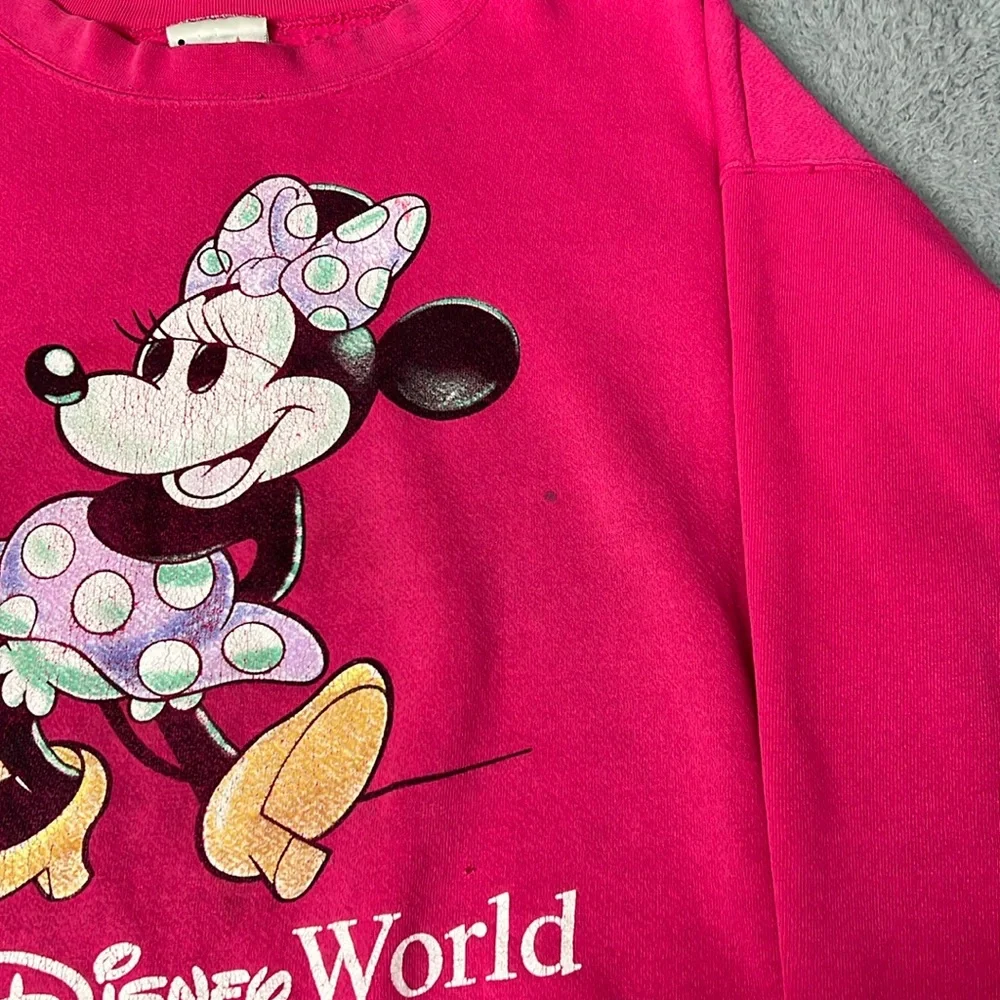 Vintage Pink Minnie Mouse Crewneck - Picture 6 of 7